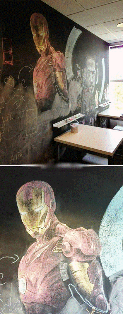 黑板板画